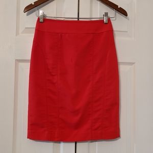 Express Red Pencil Skirt Size 0